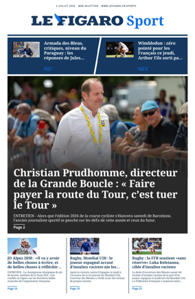 Cover of Le Figaro Sport