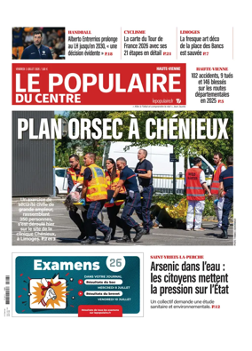 Cover of Le Populaire du Centre (Haute-Vienne)