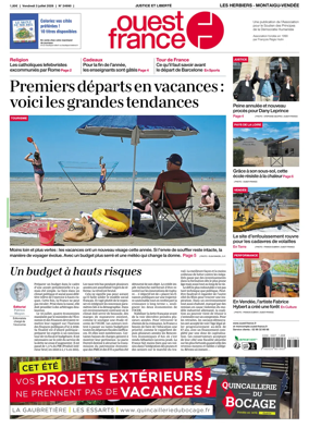 Cover of Ouest France (Les Herbiers / Montaigu)