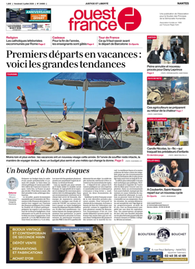 Cover of Ouest France (Nantes)