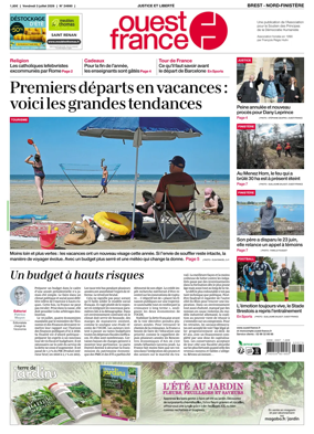 Cover of Ouest France (Nord-Finistere)