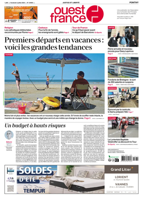 Cover of Ouest France (Pontivy)