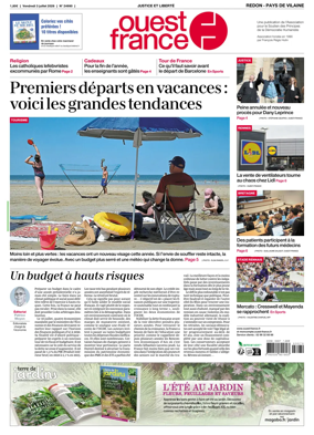 Cover of Ouest France (Redon / Pays de Vilaine)