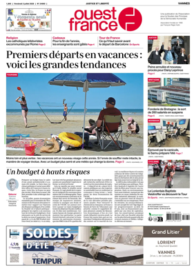 Cover of Ouest France (Vannes)