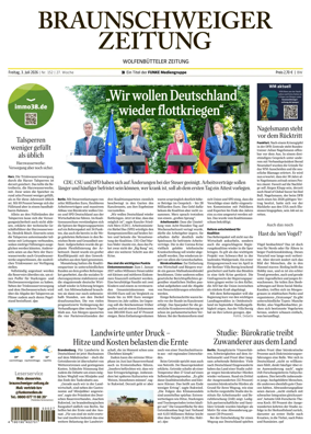 Cover of Braunschweiger Zeitung (Braunschweig)