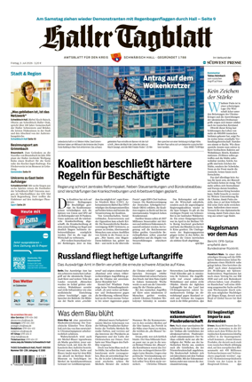 Cover of Haller Tagblatt