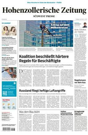 Cover of Hohenzollerische Zeitung