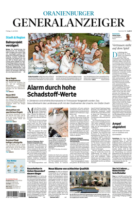 Cover of Oranienburger Generalanzeiger