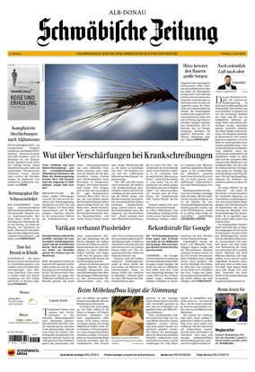 Cover of Schwabische Zeitung (Alb-Donau)
