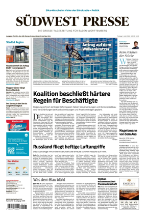 Cover of Sudwest Presse