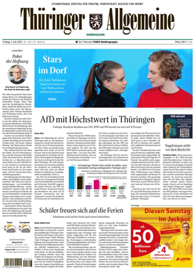 Cover of Thuringer Allgemeine (Nordhausen)