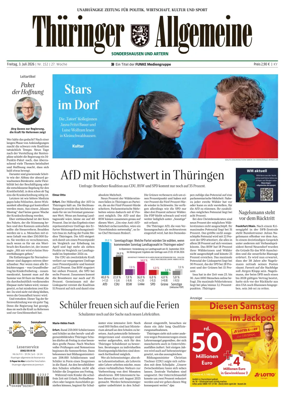 Cover of Thuringer Allgemeine (Sonderhausen und Artern)