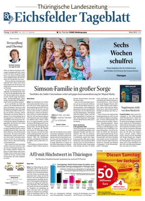 Cover of Thuringische Landeszeitung (Eichsfeld)