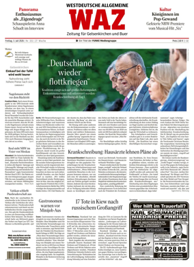 Cover of Westdeutsche Allgemeine Zeitung (Gelsenkirchen)