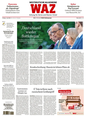 Cover of Westdeutsche Allgemeine Zeitung (Herne)