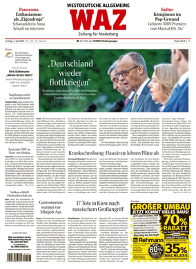 Cover of Westdeutsche Allgemeine Zeitung (Velbert)