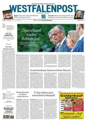 Cover of Westfalenpost (Arnsberg)