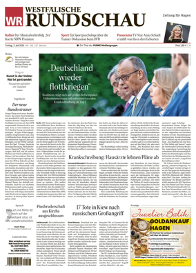 Cover of Westfalische Rundschau (Hagen Hohenlimburg)