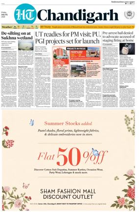 Cover of Hindustan Times (Chandigarh) - Live