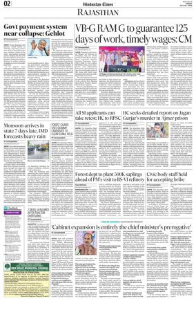 Cover of HT Rajasthan
