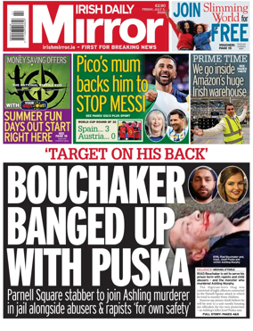 Cover of Irish Daily Mirror