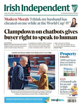 Cover of Irish Independent