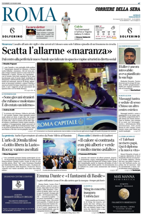 Cover of Corriere della Sera (Roma)