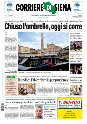 Cover of Corriere di Siena