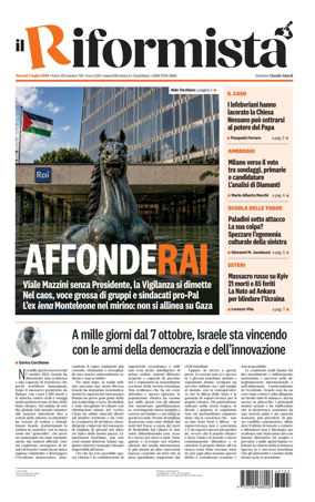 Cover of Il Riformista (Italy)