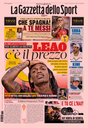 Cover of La Gazzetta dello Sport - Napoli