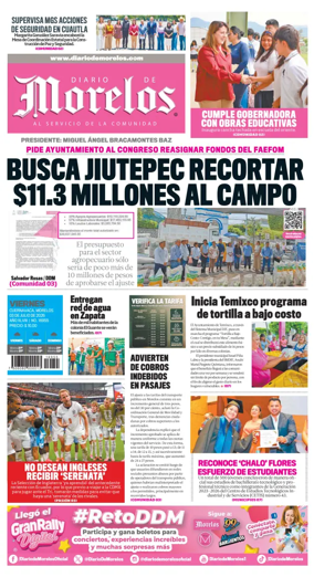 Cover of Diario de Morelos