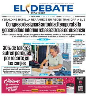 Cover of El Debate de Culiacan
