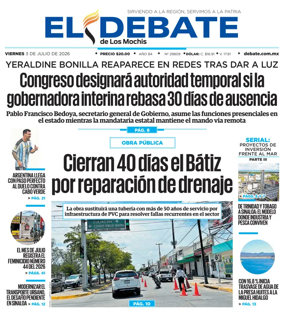 Cover of El Debate de Los Mochis