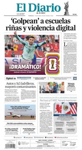 Cover of El Diario de Juarez