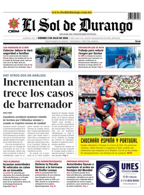 Cover of El Sol de Durango