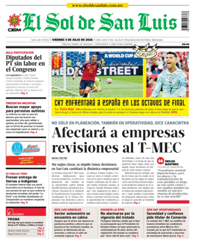 Cover of El Sol de San Luis Potosi