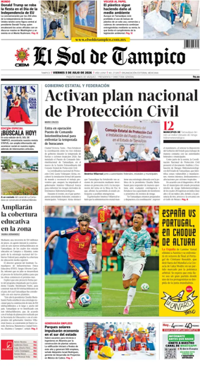 Cover of El Sol de Tampico