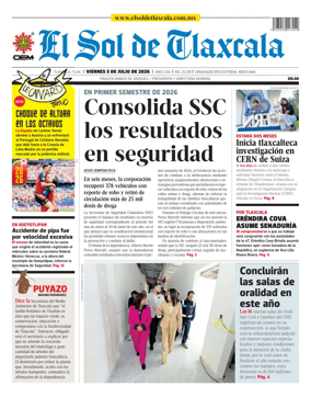 Cover of El Sol de Tlaxcala