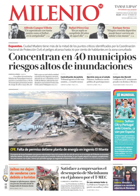 Cover of Milenio Tamaulipas