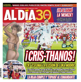 Cover of Periodico Al Dia (Leon)