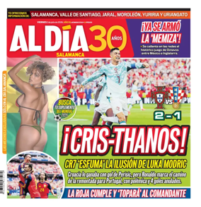 Cover of Periodico Al Dia (Salamanca)