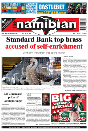 Cover of The Namibian