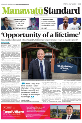 Cover of Manawatu Standard
