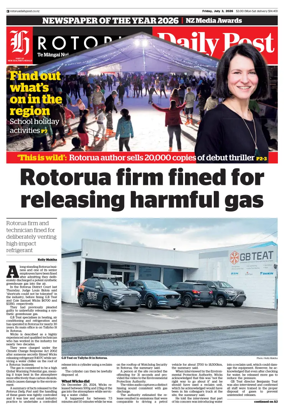 Cover of Rotorua Daily Post