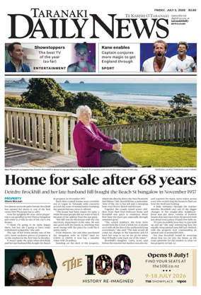 Cover of Taranaki Daily News