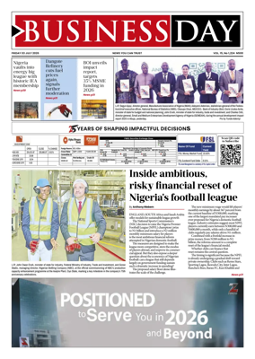 Cover of Business Day (Nigeria)