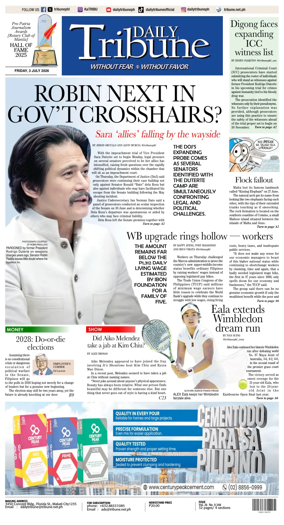 Cover of Daily Tribune (Philippines)