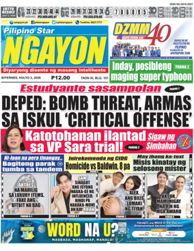 Cover of Pilipino Star Ngayon