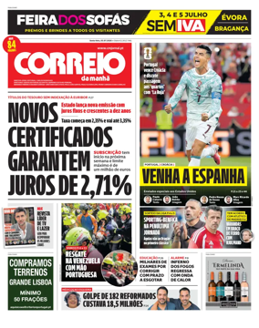 Cover of Correio da Manha