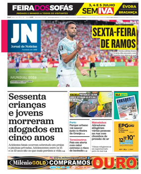 Cover of Jornal de Noticias